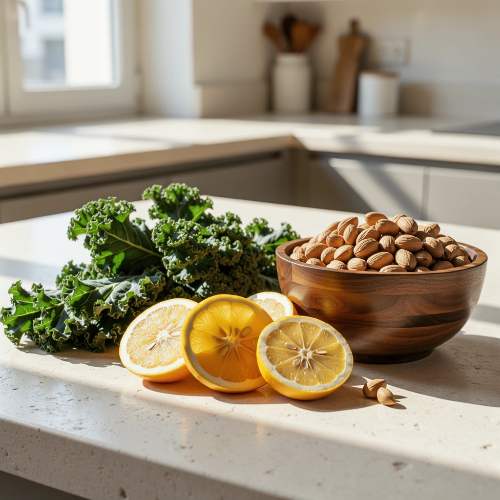 Frische gesunde Zutaten für Ernährungsberatung